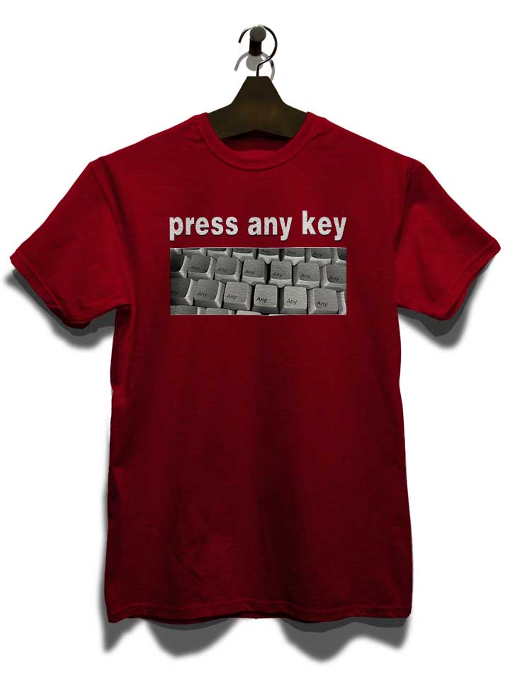 press-any-key-t-shirt bordeaux 3