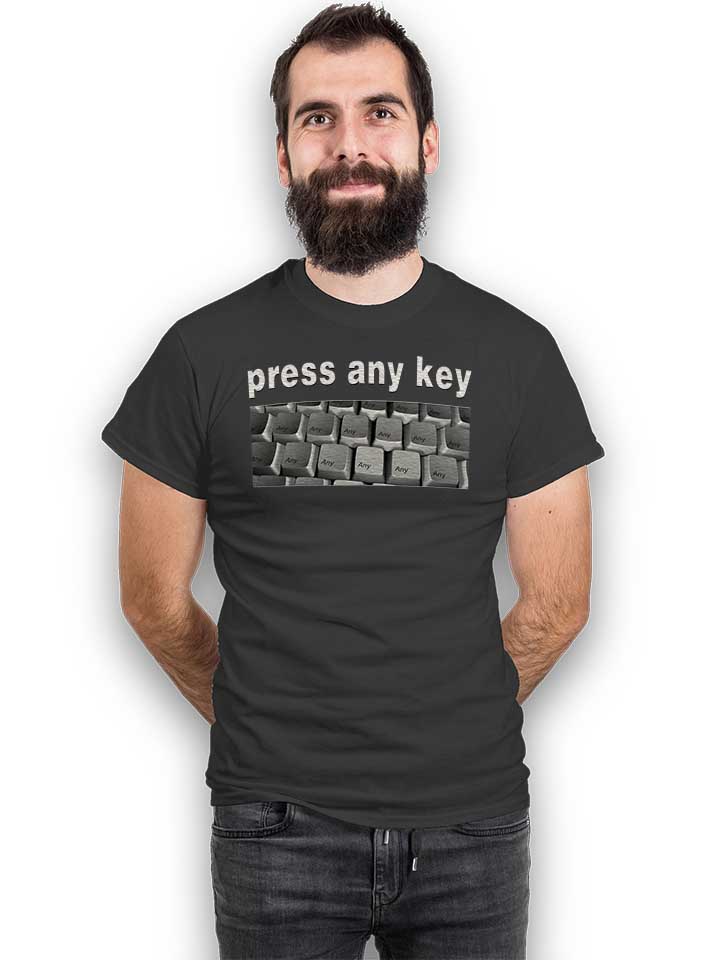 press-any-key-t-shirt dunkelgrau 2