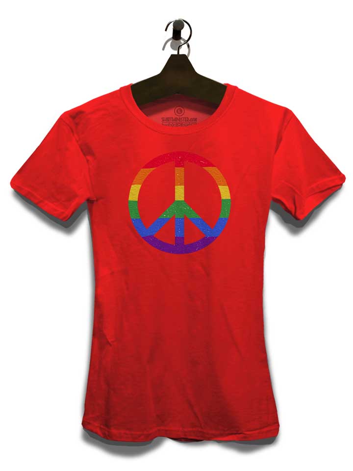 pride-and-peace-symbol-damen-t-shirt rot 3