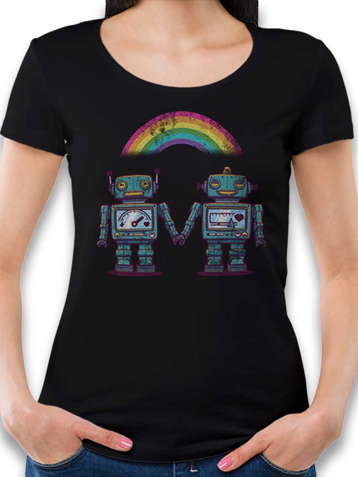 pride-robots-damen-t-shirt schwarz 1
