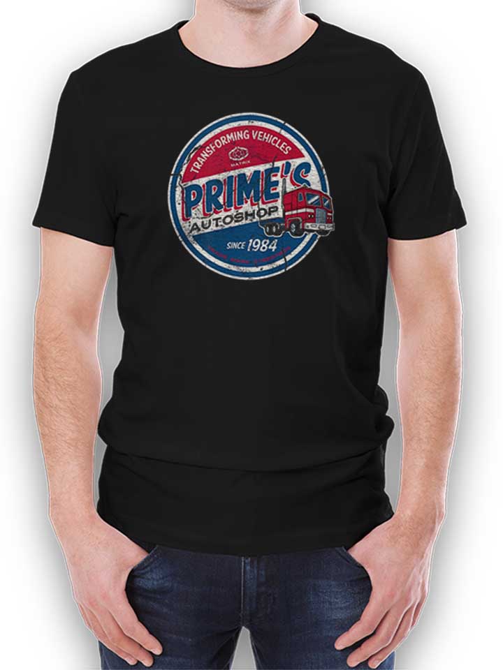 Primes Autoshop T-Shirt schwarz L