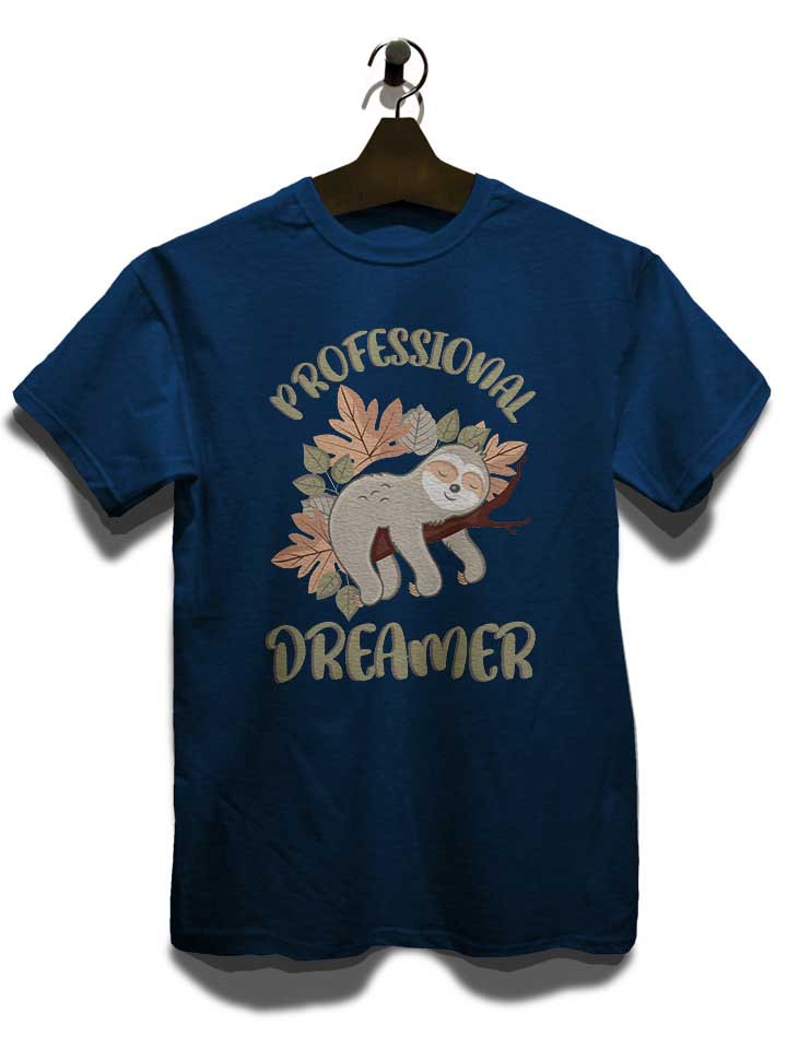 professional-dreamer-sloth-t-shirt dunkelblau 3
