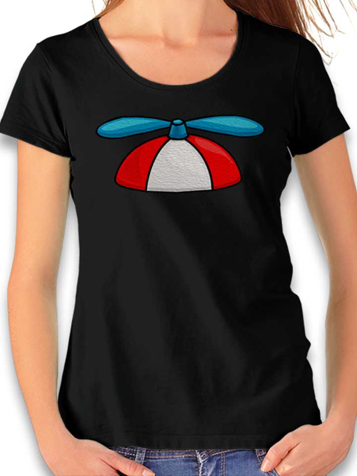 Propeller Cap Womens T-Shirt black L