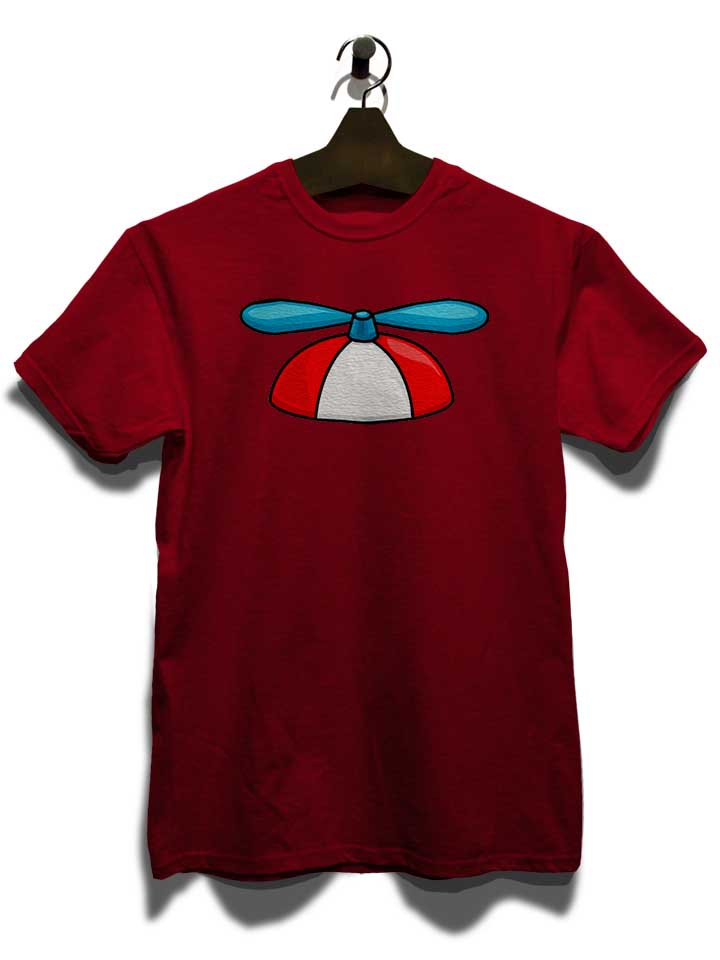 propeller-cap-t-shirt bordeaux 3