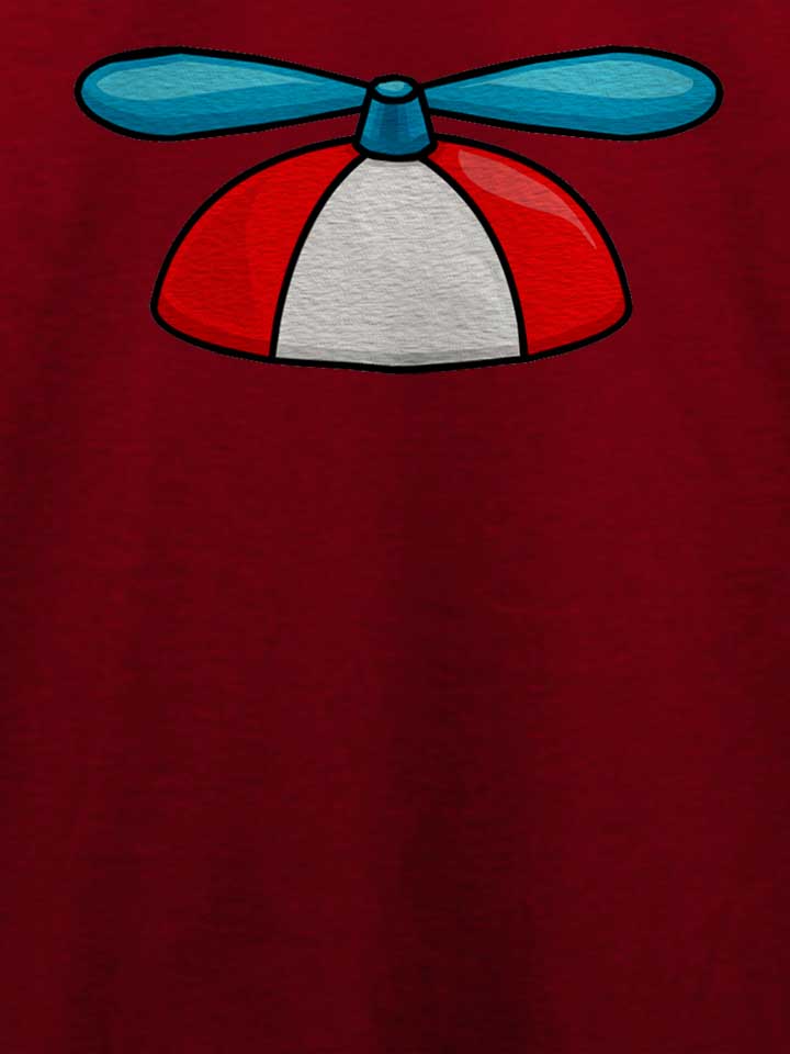 propeller-cap-t-shirt bordeaux 4