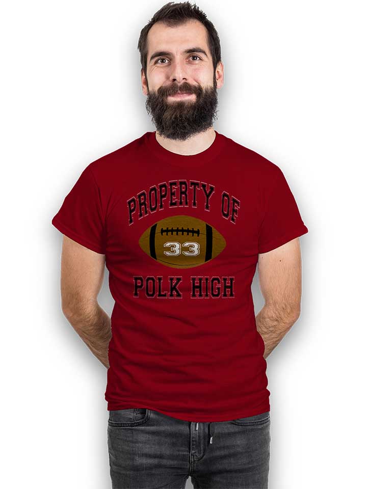 property-of-polk-high-t-shirt bordeaux 2