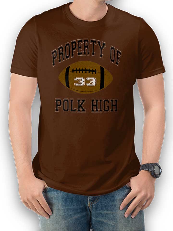 Property Of Polk High T-Shirt brown L
