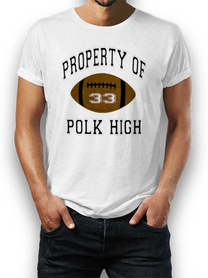 property-of-polk-high-t-shirt weiss 1