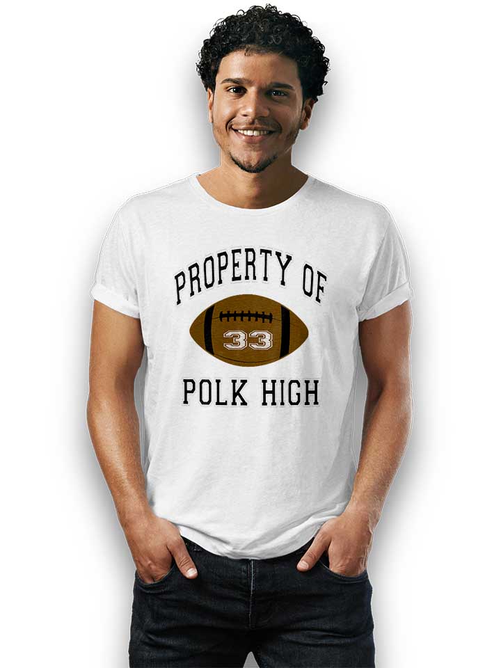 property-of-polk-high-t-shirt weiss 2