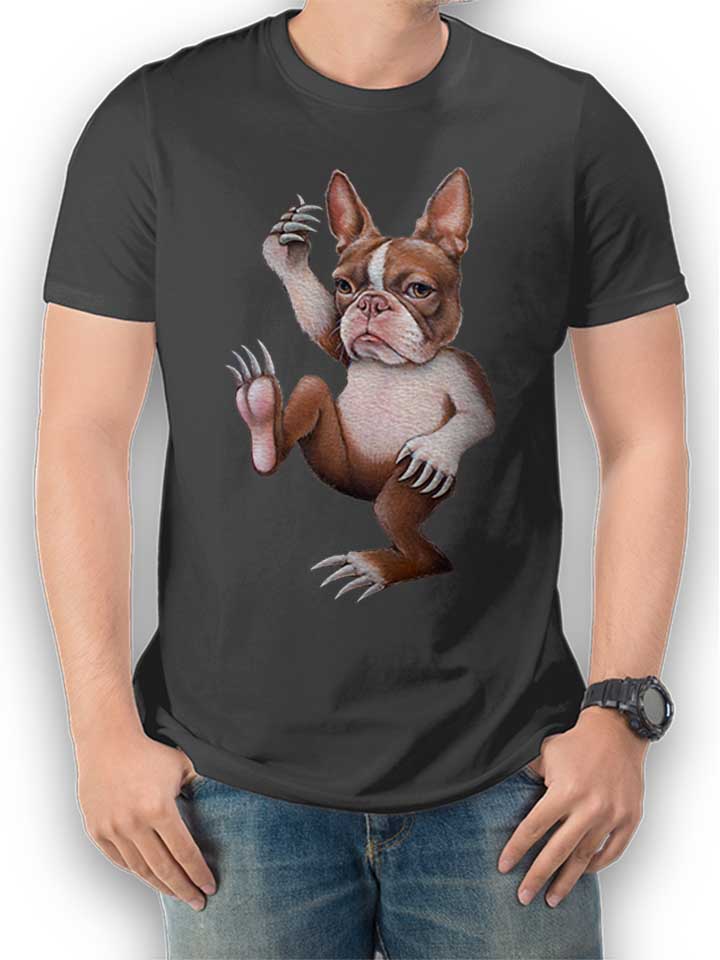 Pug Creature T-Shirt gris-fonc L