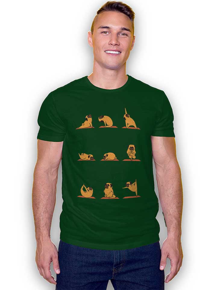 pug-yoga-t-shirt dunkelgruen 2