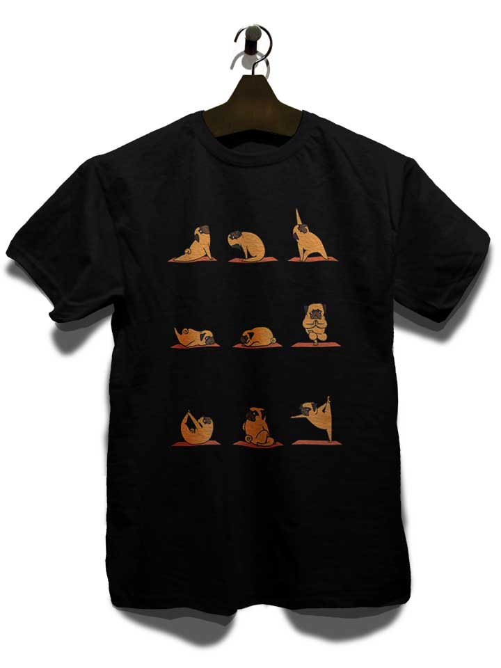 pug-yoga-t-shirt schwarz 3