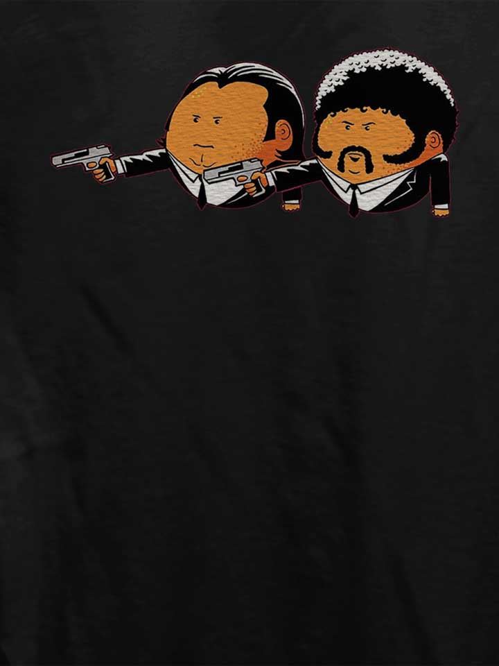pulp-fiction-orange-damen-t-shirt schwarz 4