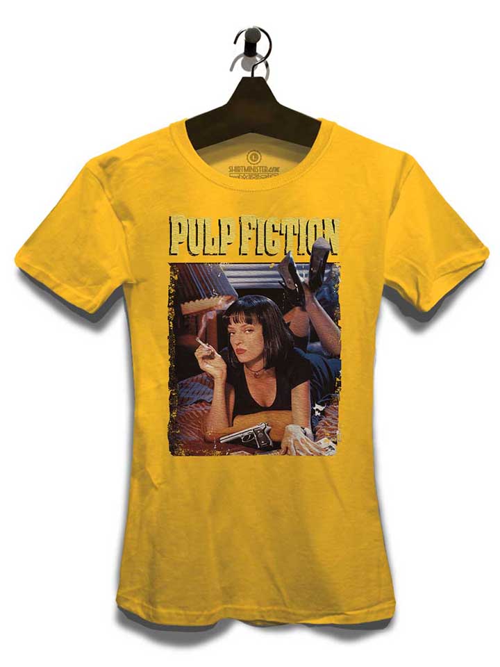 pulp-fiction-vintage-damen-t-shirt gelb 3