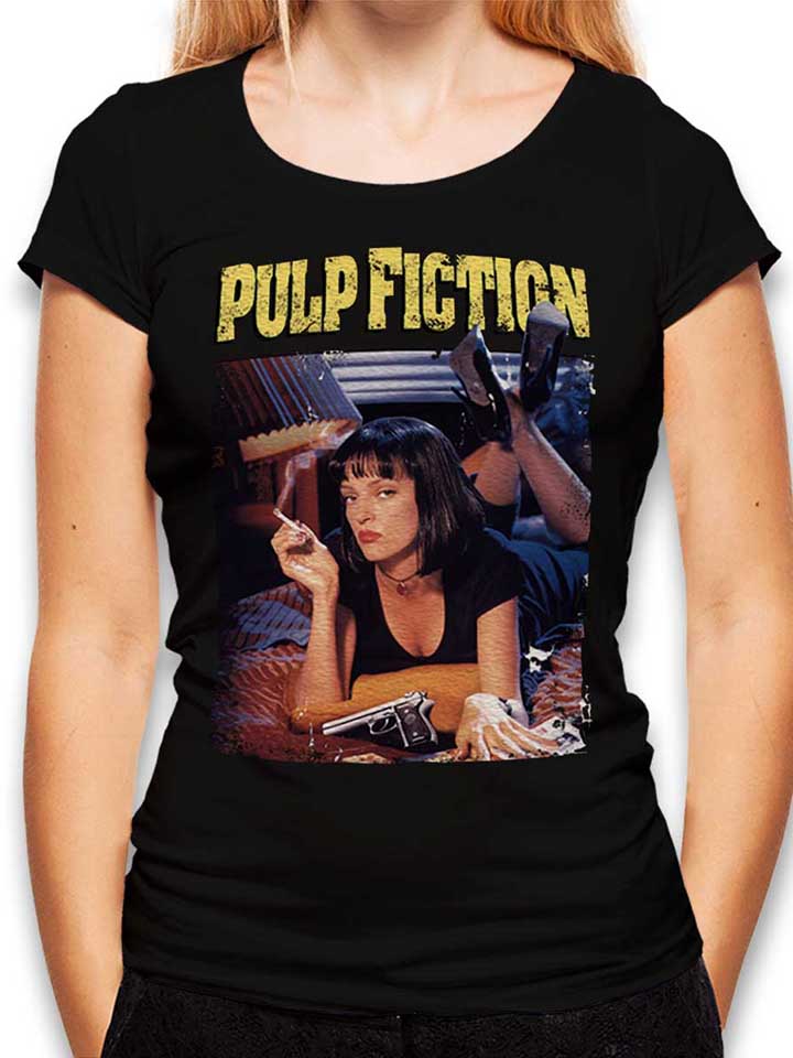 Pulp Fiction Vintage Womens T-Shirt black L
