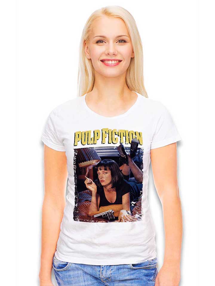pulp-fiction-vintage-damen-t-shirt weiss 2