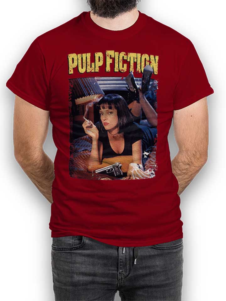 pulp-fiction-vintage-t-shirt bordeaux 1