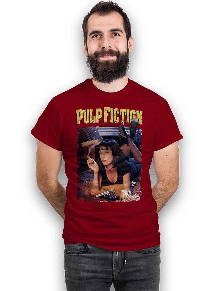 pulp-fiction-vintage-t-shirt bordeaux 2