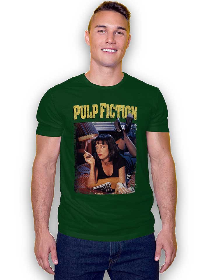 pulp-fiction-vintage-t-shirt dunkelgruen 2