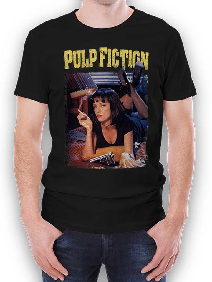 pulp-fiction-vintage-t-shirt schwarz 1