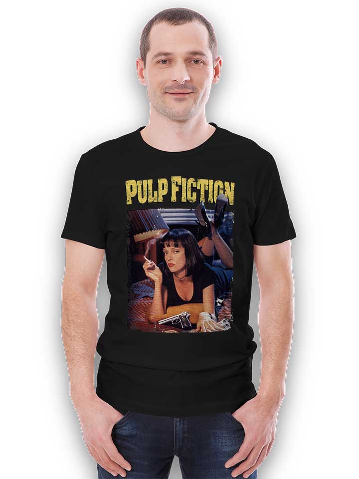 pulp-fiction-vintage-t-shirt schwarz 2