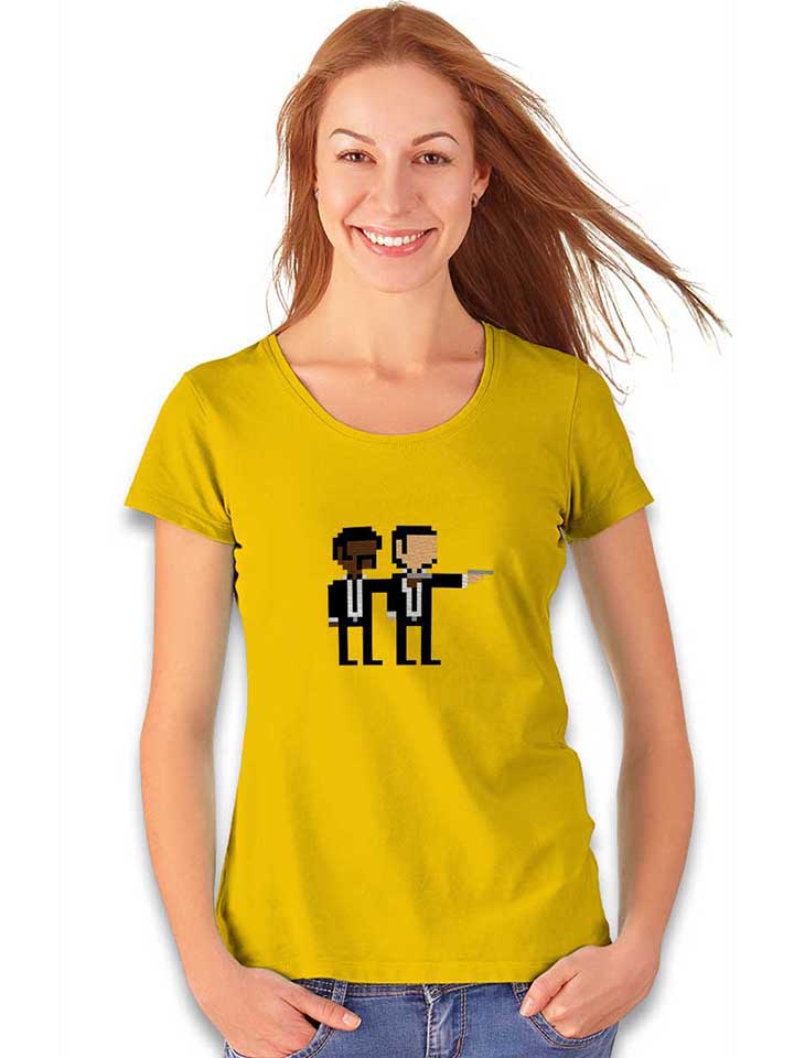 pulp-fiction-damen-t-shirt gelb 2