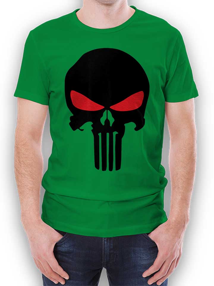 Punisher Red Eye Skull T-Shirt gruen L