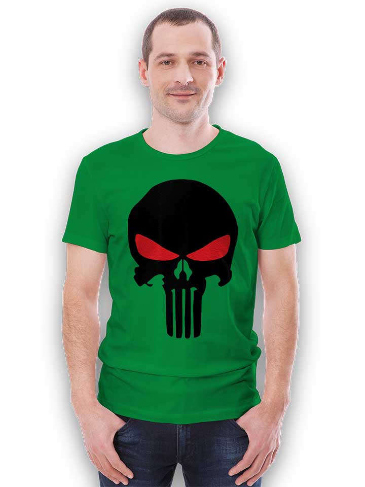 punisher-red-eye-skull-t-shirt gruen 2