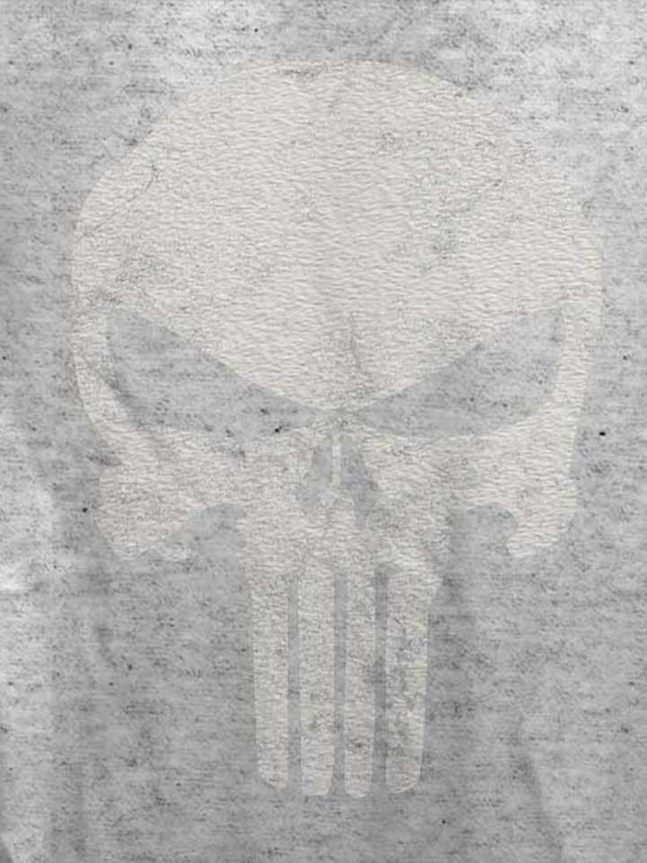 punisher-vintage-skull-damen-t-shirt grau-meliert 4