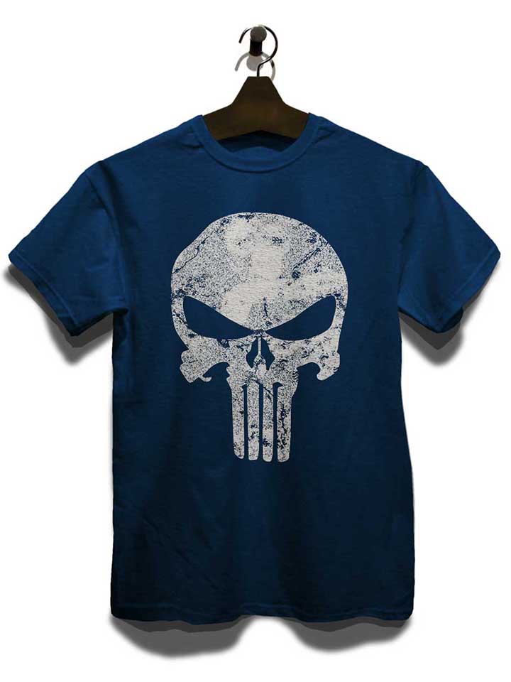 punisher-vintage-skull-t-shirt dunkelblau 3