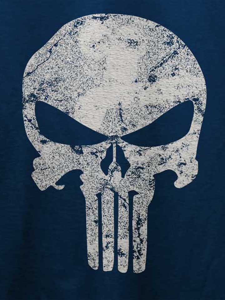 punisher-vintage-skull-t-shirt dunkelblau 4