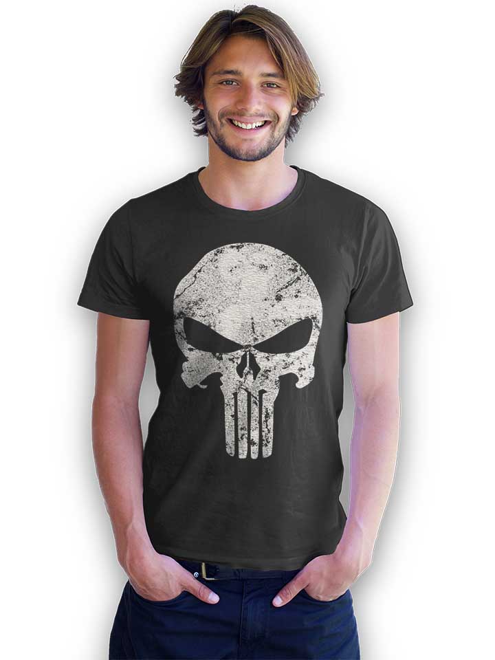 punisher-vintage-skull-t-shirt dunkelgrau 2