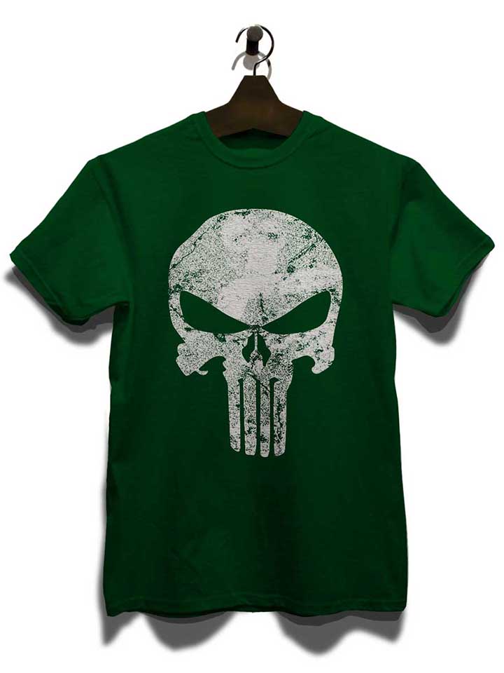 punisher-vintage-skull-t-shirt dunkelgruen 3