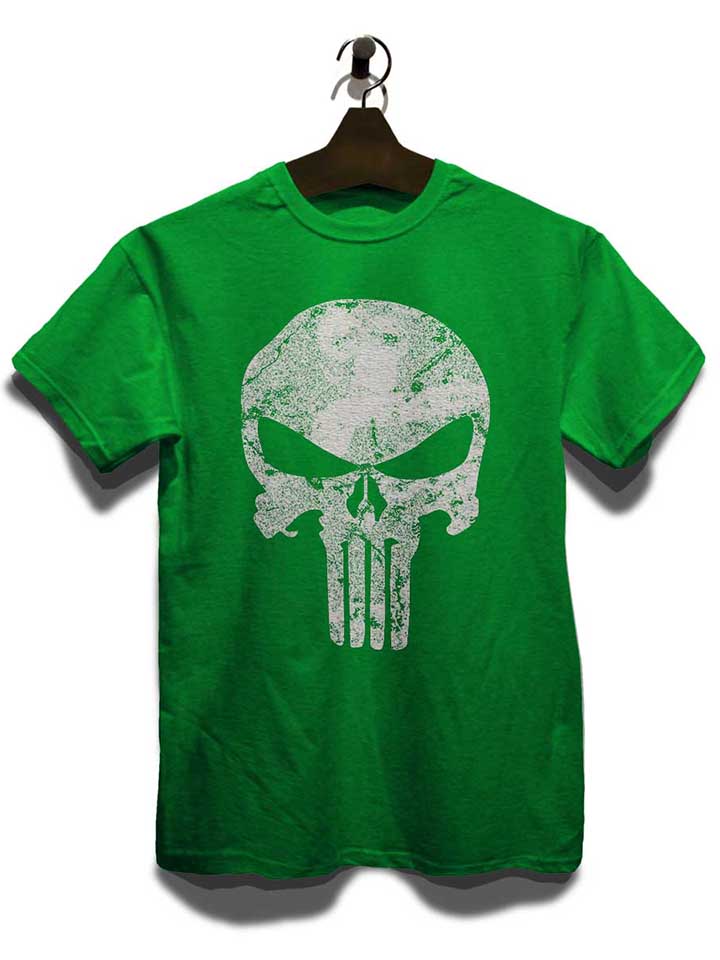 punisher-vintage-skull-t-shirt gruen 3