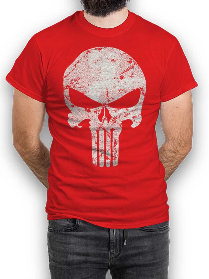 Punisher Vintage Skull T-Shirt rosso L
