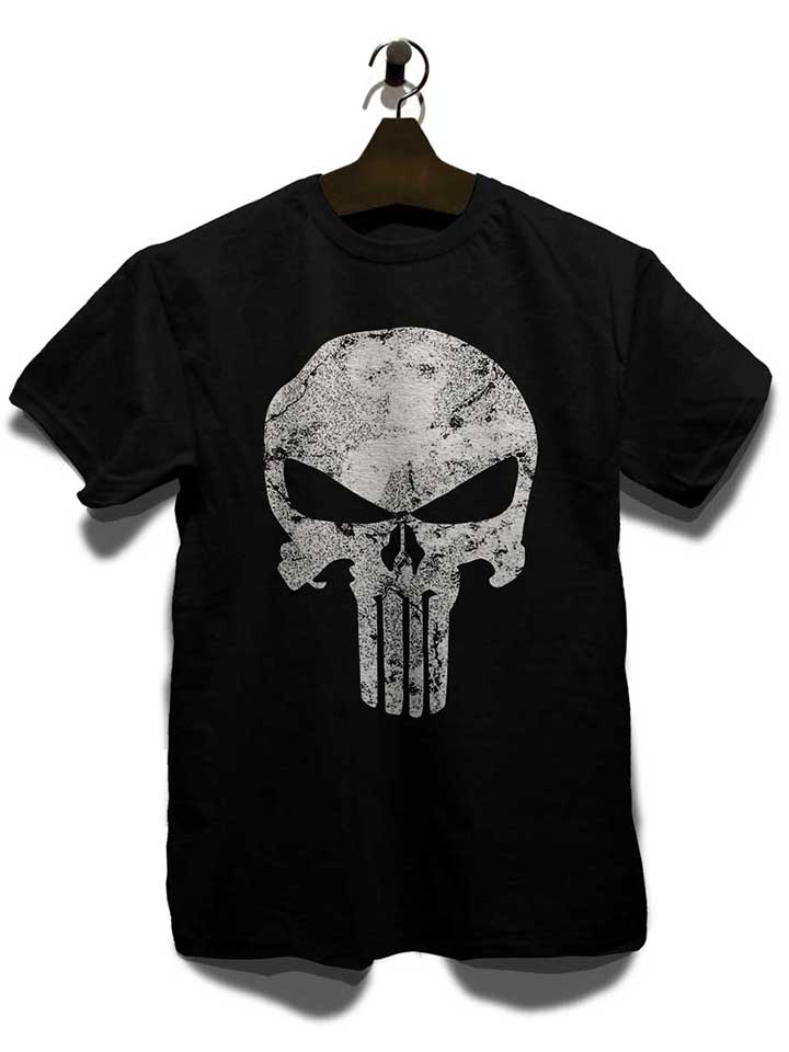 punisher-vintage-skull-t-shirt schwarz 3