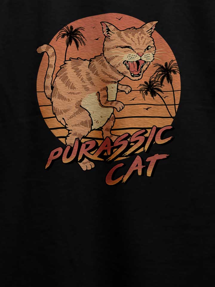 purassic-cat-t-shirt schwarz 4