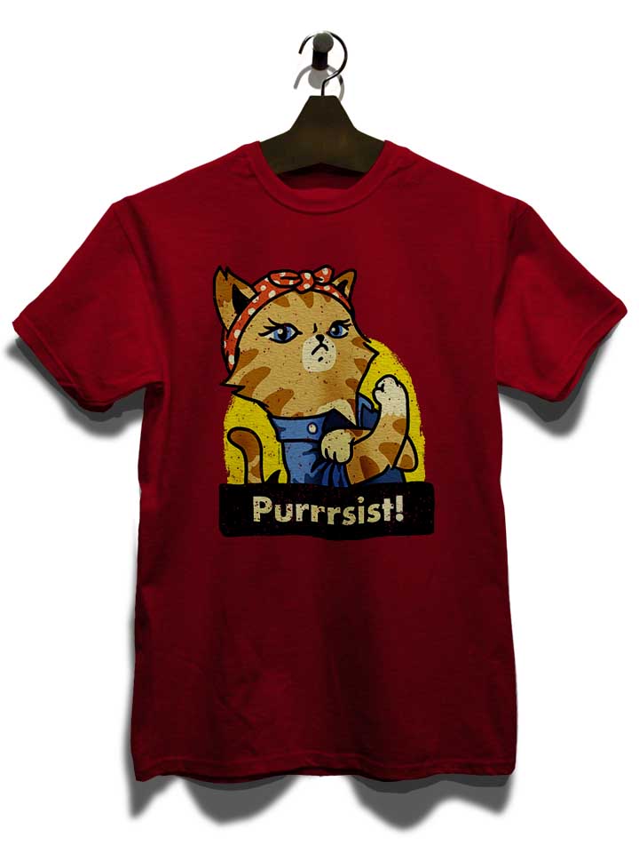 purrrsist-cat-t-shirt bordeaux 3