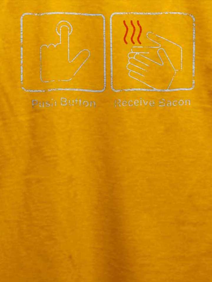 push-button-receive-bacon-vintage-t-shirt gelb 4