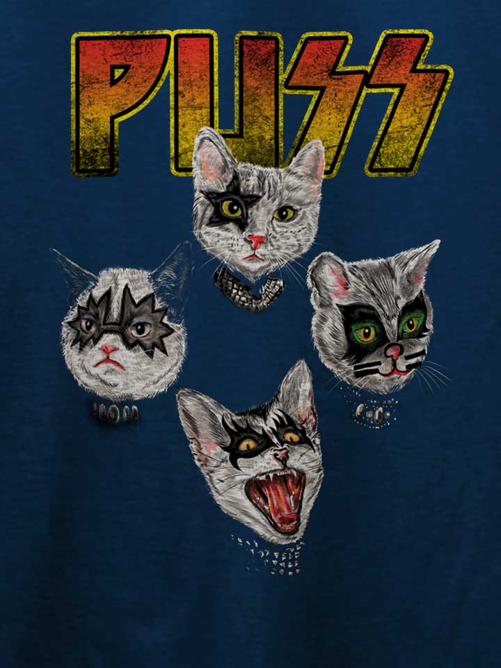 puss-cats-t-shirt dunkelblau 4