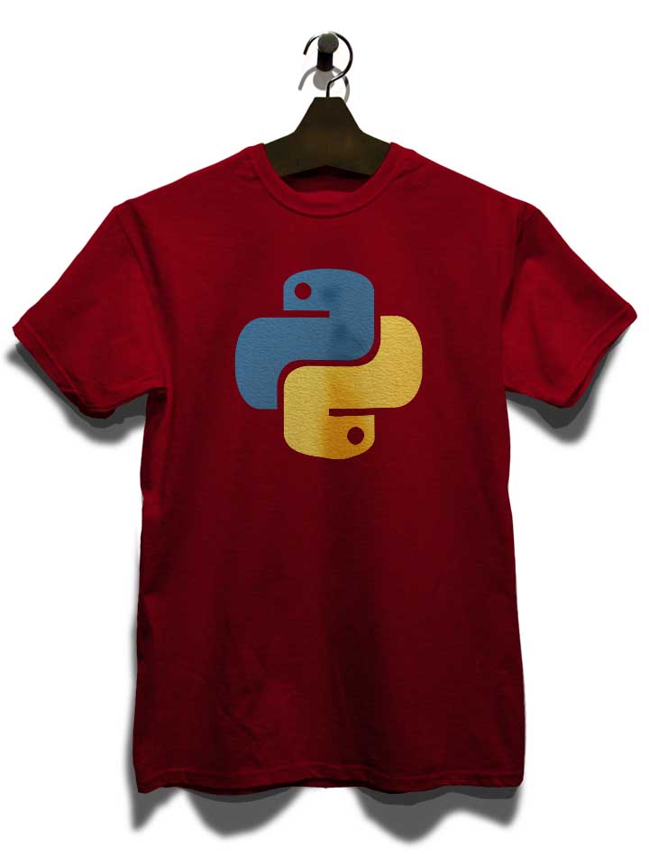 python-logo-t-shirt bordeaux 3