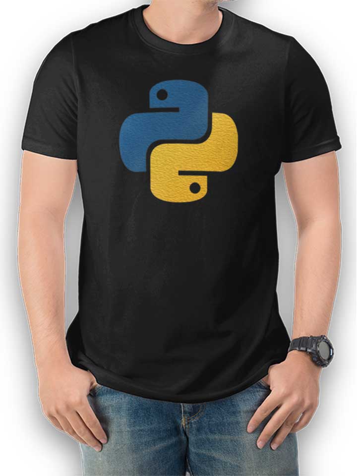 python-logo-t-shirt schwarz 1