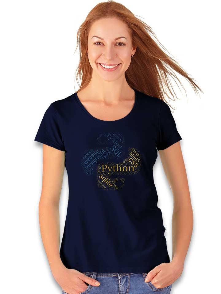 python-programmer-developer-damen-t-shirt dunkelblau 2