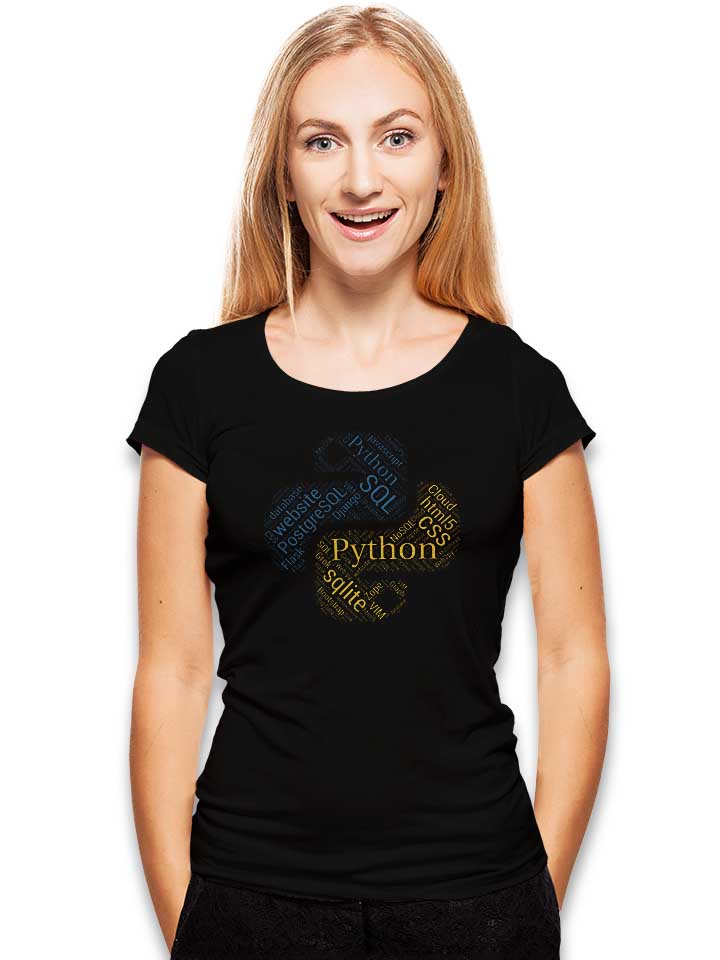 python-programmer-developer-damen-t-shirt schwarz 2