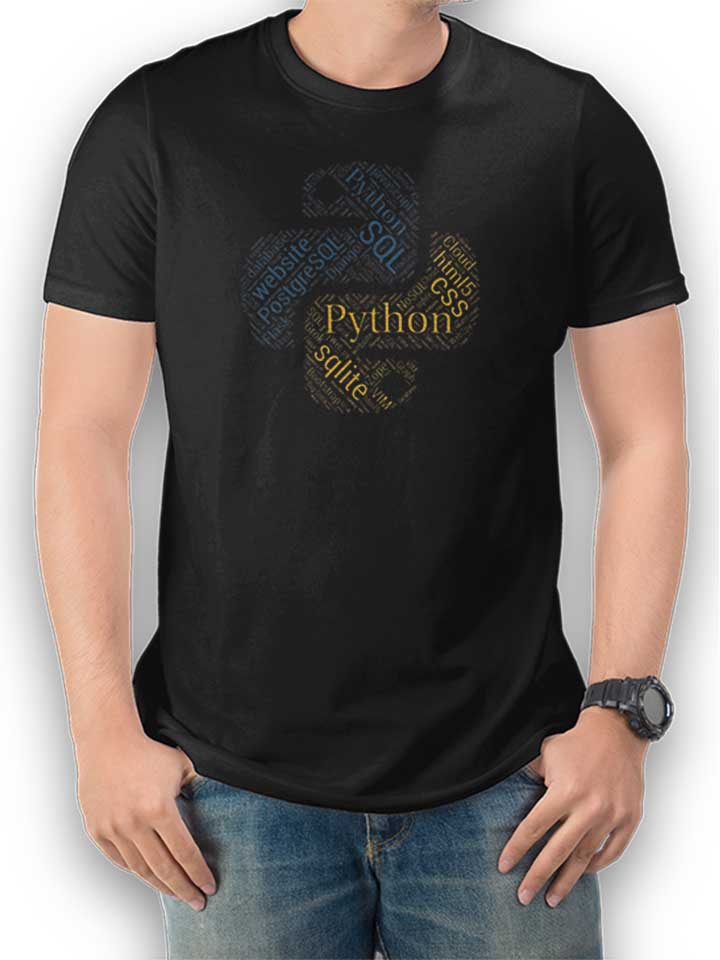 Python Programmer Developer T-Shirt schwarz L