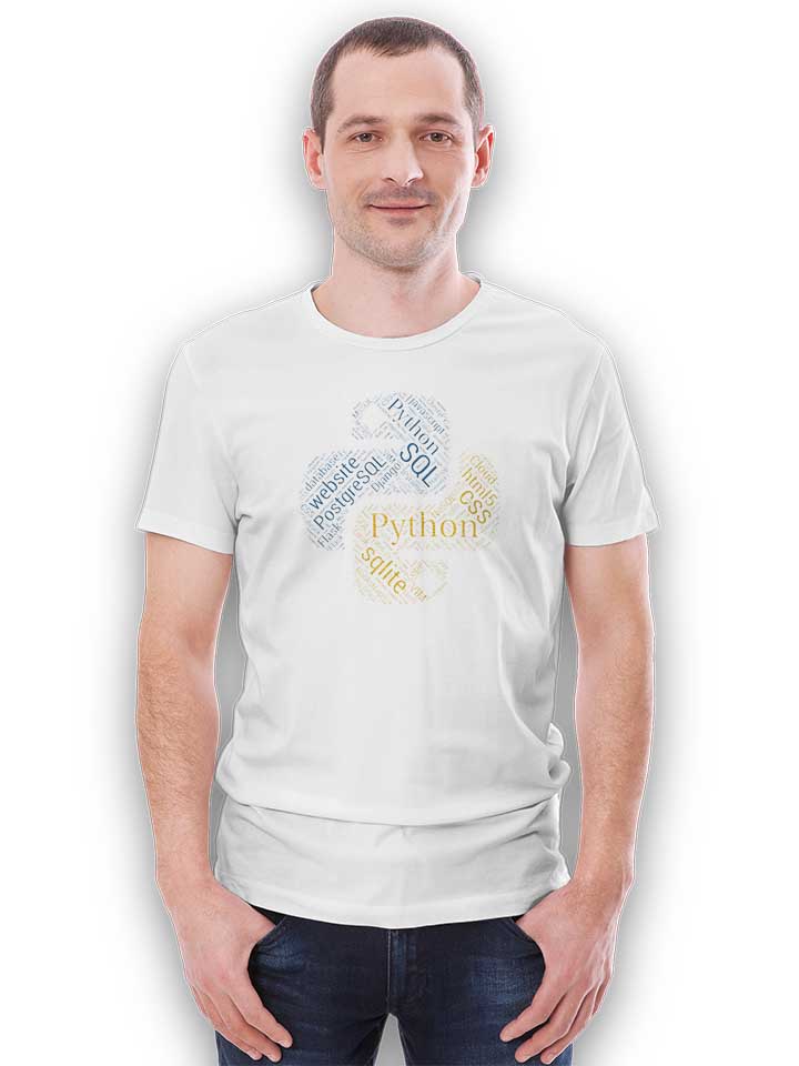 python-programmer-developer-t-shirt weiss 2