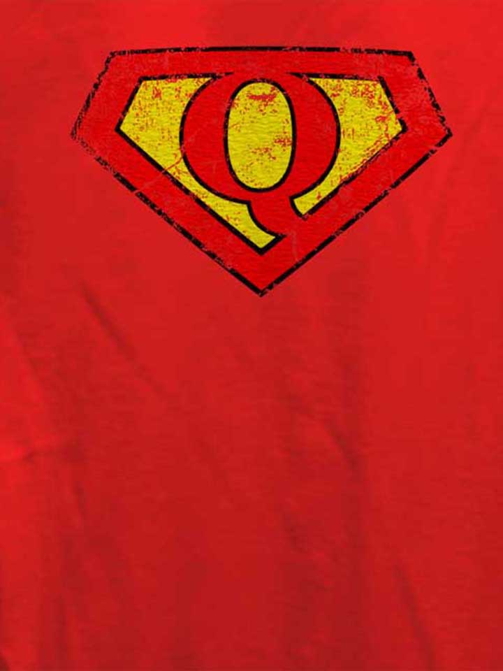 q-buchstabe-logo-vintage-damen-t-shirt rot 4