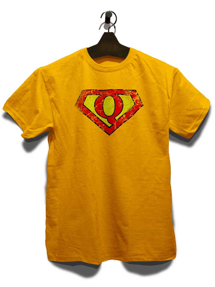 q-buchstabe-logo-vintage-t-shirt gelb 3
