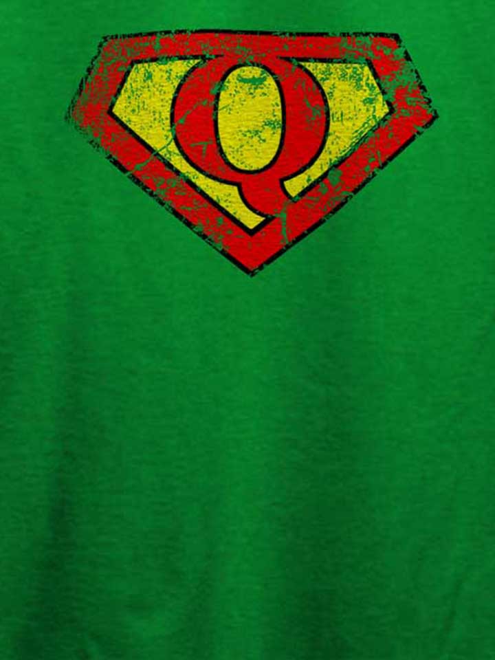q-buchstabe-logo-vintage-t-shirt gruen 4