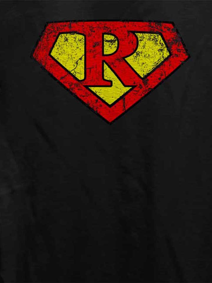 r-buchstabe-logo-vintage-damen-t-shirt schwarz 4